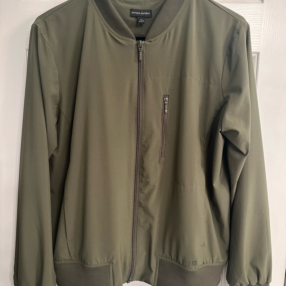 Banana Republic Men's Green Bomber Jacket